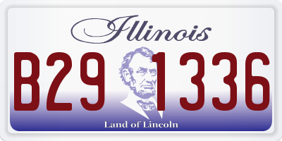 IL license plate B291336