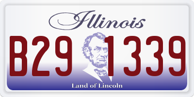IL license plate B291339