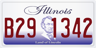 IL license plate B291342