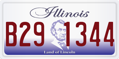 IL license plate B291344
