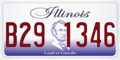 IL license plate B291346