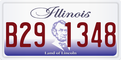 IL license plate B291348