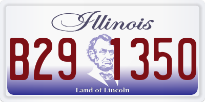 IL license plate B291350