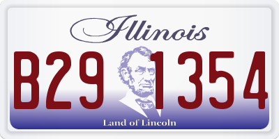 IL license plate B291354