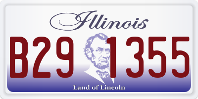IL license plate B291355
