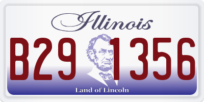 IL license plate B291356