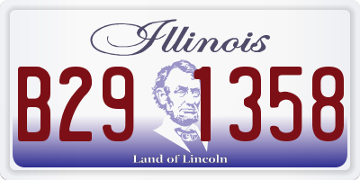 IL license plate B291358