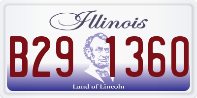 IL license plate B291360