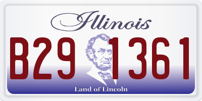 IL license plate B291361