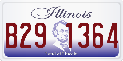 IL license plate B291364