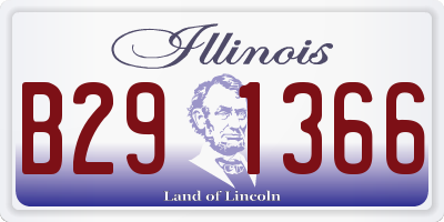IL license plate B291366