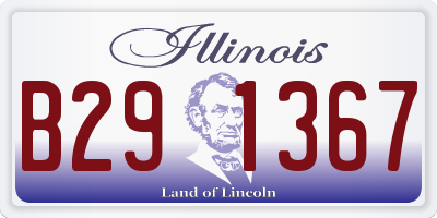 IL license plate B291367