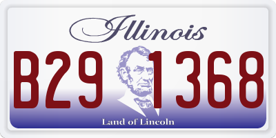 IL license plate B291368