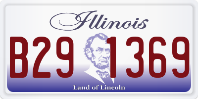 IL license plate B291369