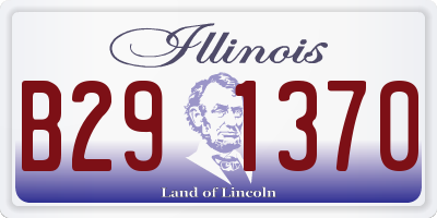 IL license plate B291370