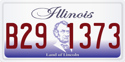 IL license plate B291373