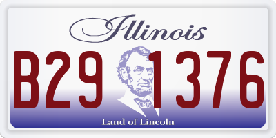 IL license plate B291376