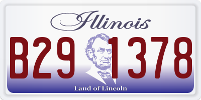 IL license plate B291378