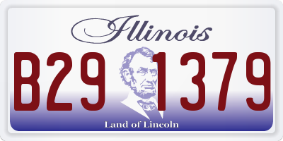 IL license plate B291379