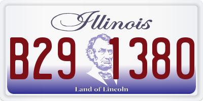 IL license plate B291380