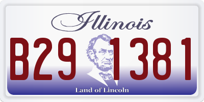 IL license plate B291381