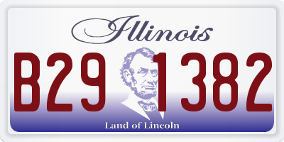 IL license plate B291382