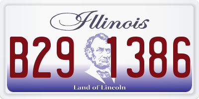 IL license plate B291386