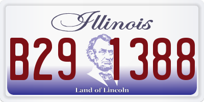 IL license plate B291388