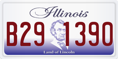 IL license plate B291390