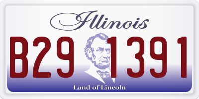 IL license plate B291391