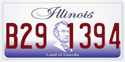 IL license plate B291394