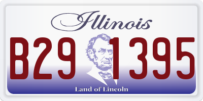 IL license plate B291395