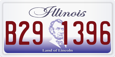 IL license plate B291396