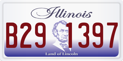 IL license plate B291397