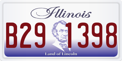 IL license plate B291398