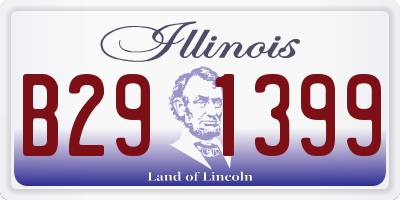IL license plate B291399
