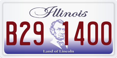 IL license plate B291400