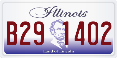 IL license plate B291402
