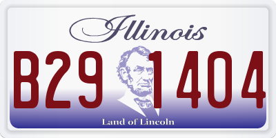 IL license plate B291404