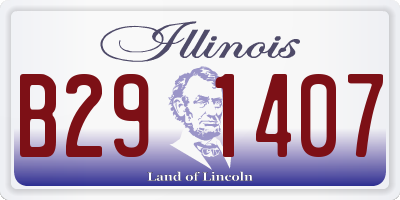 IL license plate B291407