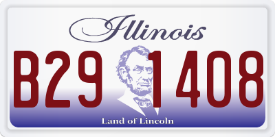 IL license plate B291408