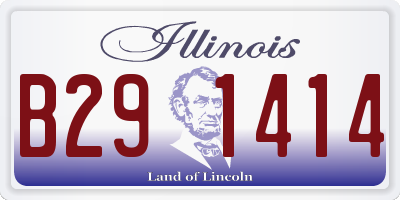 IL license plate B291414
