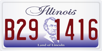 IL license plate B291416