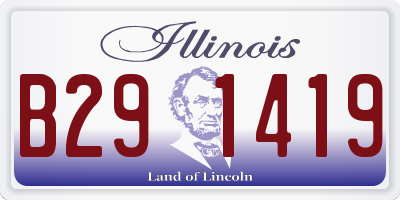 IL license plate B291419