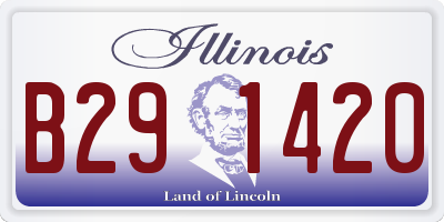 IL license plate B291420