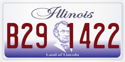 IL license plate B291422