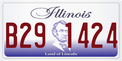 IL license plate B291424