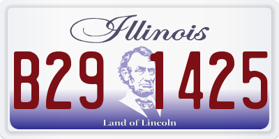 IL license plate B291425