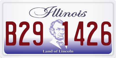 IL license plate B291426