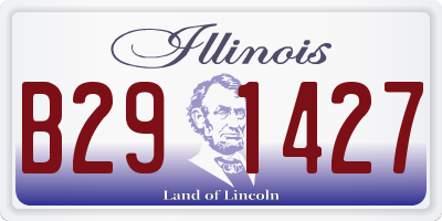 IL license plate B291427